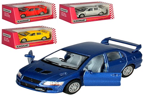 Машинка метал. KINSMART KT 5052 W (96шт) інерція, 1:36 MITSUBISHI LANCER VII, в кор-ці