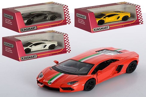 Машина метал KINSMART&quot; KT5355WF  (96шт/4)&quot;Lamborghini Aventador LP 700-4 with printing&quot; в кор. 16*&quot;