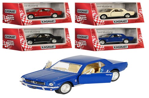 Машинка метал KINSMART KT 5351 W (96шт) інер-я, 1:36 FORD MUSTANG 1964, в кор-ці