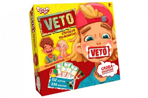 Настільна розважальна гра VETO&quot; укр (10) VETO-01-01U ШТ&quot;