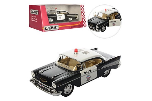 Машина метал.Kinsmart&quot; KT5323W &quot;Поліція&quot; Chevrolet Bel Air (96шт/4)в кор.16*8,5*7,5cm&quot;