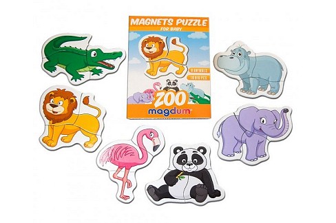 Magnets puzzle for baby Zoo ML4031-18 EN