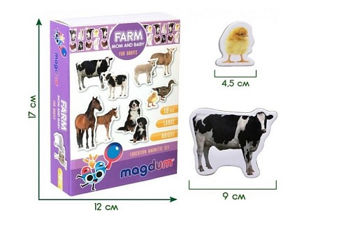 Magnetic set Farm Mom and Baby&quot; ML4031-08 EN&quot;