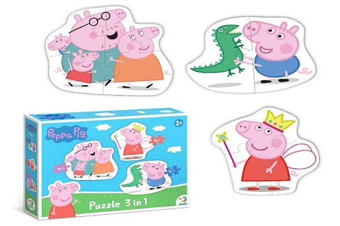 Пазл 3 в 1 «Peppa Pig» 200338