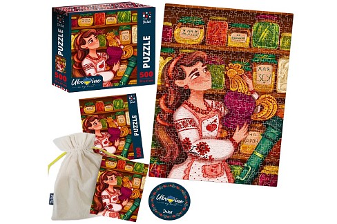 Puzzle «Ukrainian girl with the cock» 500 шт  DT500-06