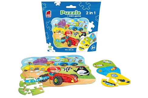 Puzzle in stand-up pouch 2 in 1. Cars&quot; RK1140-03&quot;