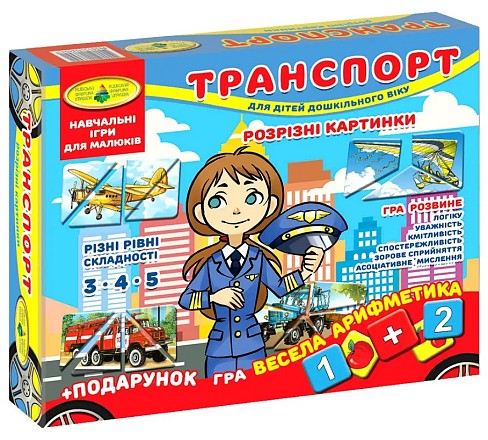 Гра Транспорт. Розрізні картинки&quot; в кор.  Ен7475&quot;