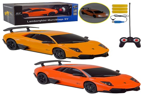 Машина акум. р/к MZ арт. CL2401 (24шт)  Lamborghini Murcielago SV 1:24, 2 кольор., короб.20*9*7см