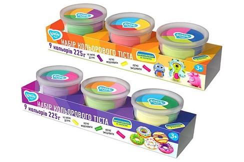 3 cups Multi-colored TM Lovin Набір для ліплення з тістом  Ок41188