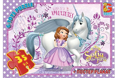 Пазли ТМ G-Toys&quot; із серії &quot;Софія прекрасна&quot;, 35 ел.  SF018&quot;