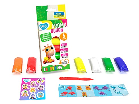 6 кольорів Aroma Assorted TM Lovin Набір для ліплення з тістом  Ок41199