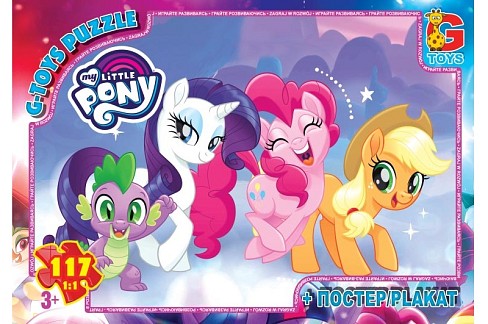 Пазли ТМ G-Toys&quot; із серії &quot;My little Pony&quot; (Маленька поні), 117 ел.  MLP015&quot;