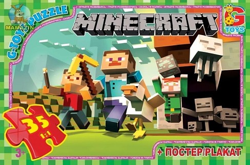 Пазли ТМ G-Toys&quot; із серії  &quot;Minecraft&quot; (Майнкрафт), 35 елементів  MC770&quot;