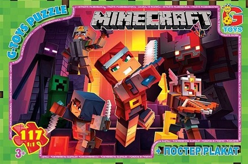 Пазли ТМ G-Toys&quot; із серії  &quot;Minecraft&quot; (Майнкрафт), 117 ел.  MC790&quot;