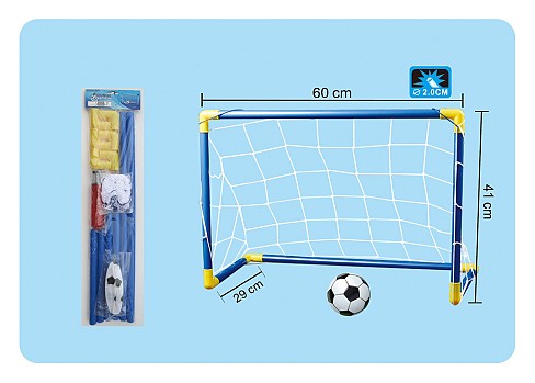 Футбольні ворота DQ-12 (96шт/2) 60*41*39 см з м&#039;ячем у коробці