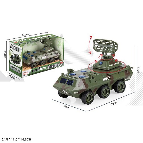 Військова техніка арт.9998-53C (36шт) батар., світло, звук, рухомі деталі, в коробці 24,3*14,6*10,9с