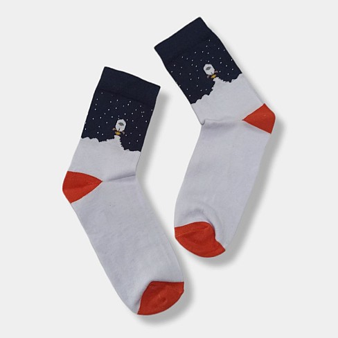 Шкарпетки для підлітків Twinsocks 405 Космос р22-24 білий/т.синій (8575ш)