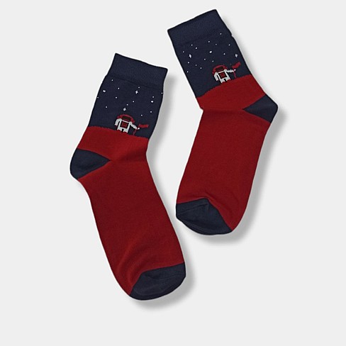 Шкарпетки для підлітків Twinsocks 405 Космос р22-24 червоний/синій (8605ш)