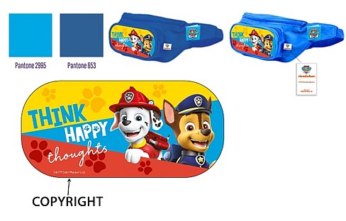 Сумка на пояс Paw Patrol PL82122 (60шт) для хлопчиків. 2 кольори 28*14*6,5 см