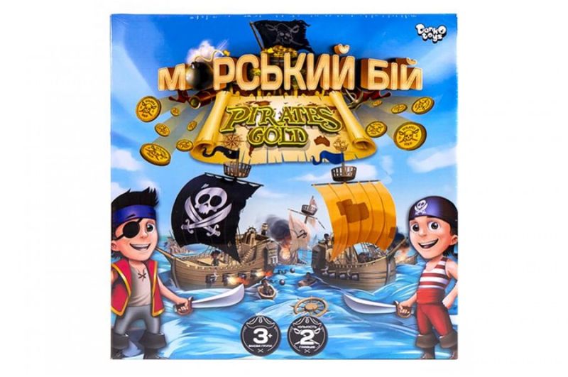 Настільна розважальна гра Морський бій. Pirates Gold&quot; укр (10) ПокG-MB-03U ШТ&quot;