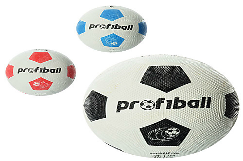 М&#039;яч футбольний VA 0008 (30шт) розмір 4, гума Grain, Profiball, 3 кольори, сітка, кул., 290 г