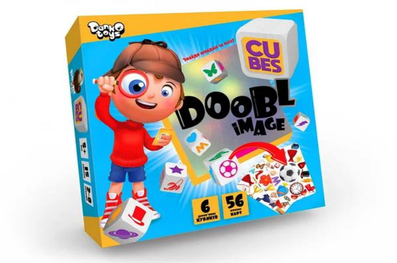 Настільна розважальна гра Doobl Image Cubes&quot; укр (10) ПокDBI-04-01U ШТ&quot;