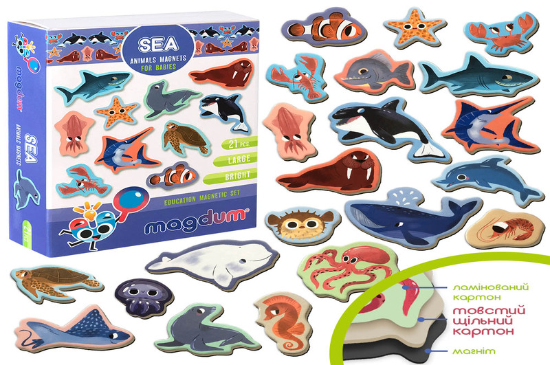 Magnetic set Sea animals&quot; ML4031-07 EN&quot;