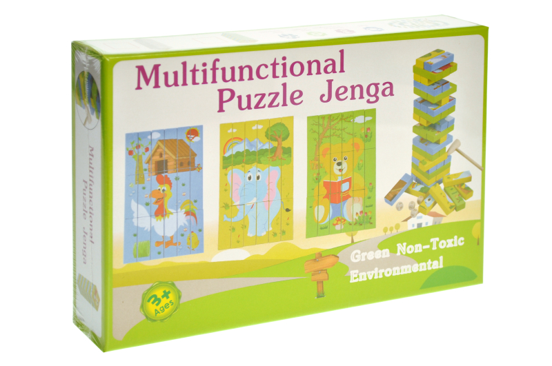 Дерев&#039;яна джанга-пазл Multifunctional Puzzle Jenga Strateg (30980)