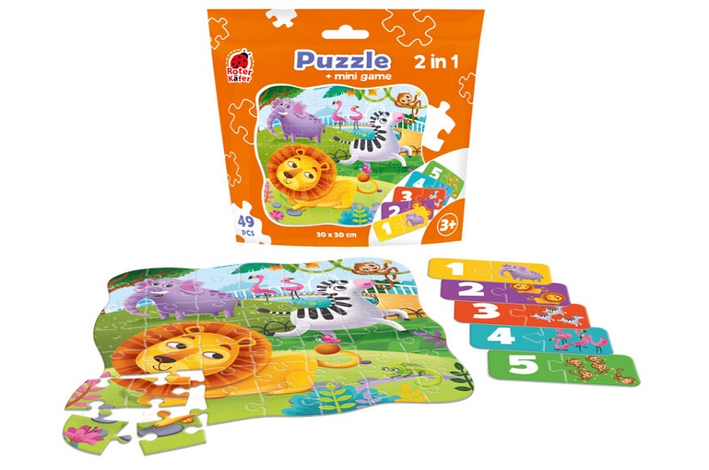 Puzzle in stand-up pouch 2 in 1. Zoo&quot; RK1140-06&quot;