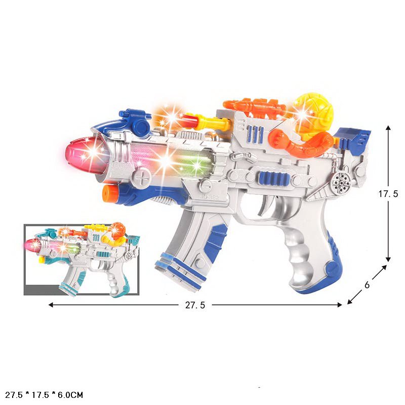 Бластер арт. JD-382 (96шт/2) батар., 2види, кульок. 27,5*17,5*6см