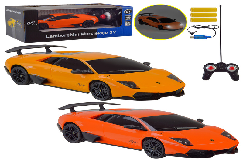 Машина акум. р/к MZ арт. CL2401 (24шт)  Lamborghini Murcielago SV 1:24, 2 кольор., короб.20*9*7см