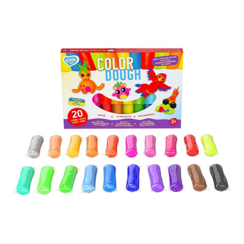 20 sticks Color Dough TM Lovin Набір для ліплення з тістом  Ок41204