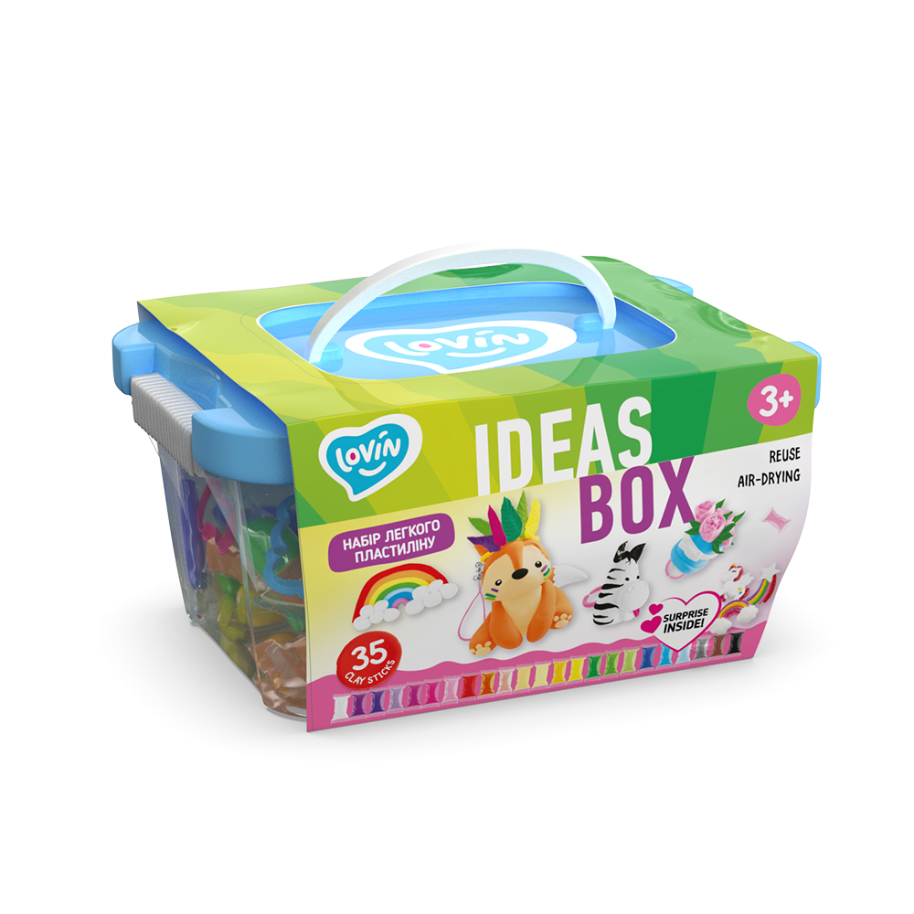 Ideas box TM Lovin Набір легкого стрибаючого ластиліну  Ок70108