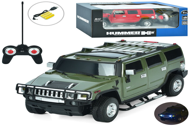 Джип 27020 (12шт) р/к, Hummer, 1:24, акум, 21см, світло, гумові колеса, USBзарядне, 2 кольори, в кор