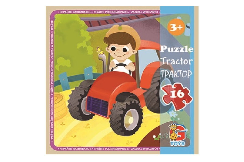 Пазли ТМ G-Toys&quot; із серії &quot;Транспорт&quot;, 16 ел.  LT04&quot;