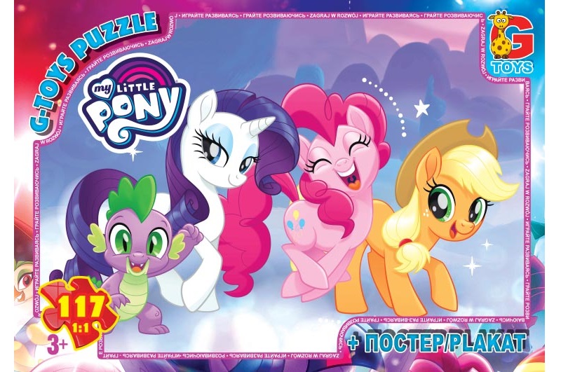 Пазли ТМ G-Toys&quot; із серії &quot;My little Pony&quot; (Маленька поні), 117 ел.  MLP015&quot;