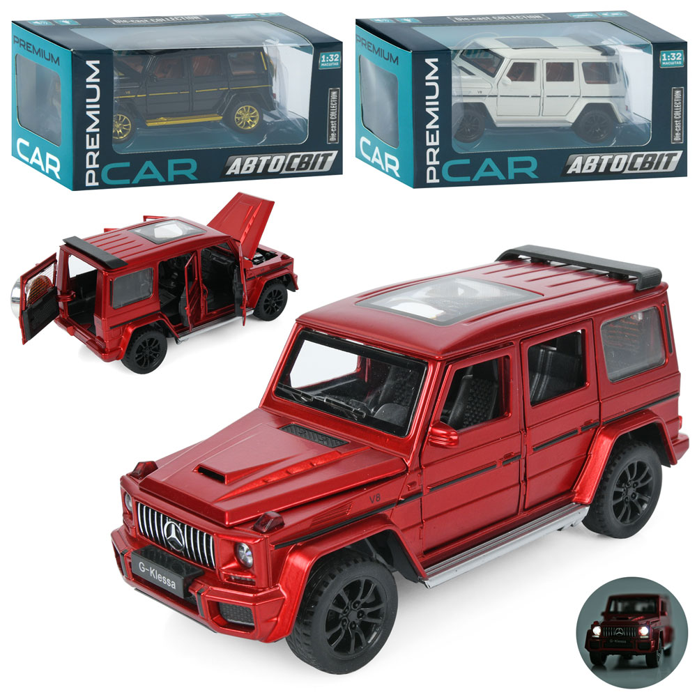 Джип AP-1853 (18шт) АвтоСвіт, 1:32,метал,інерц,16,5см,звук,св.,відч. двері/багажник/капот,3 кольори