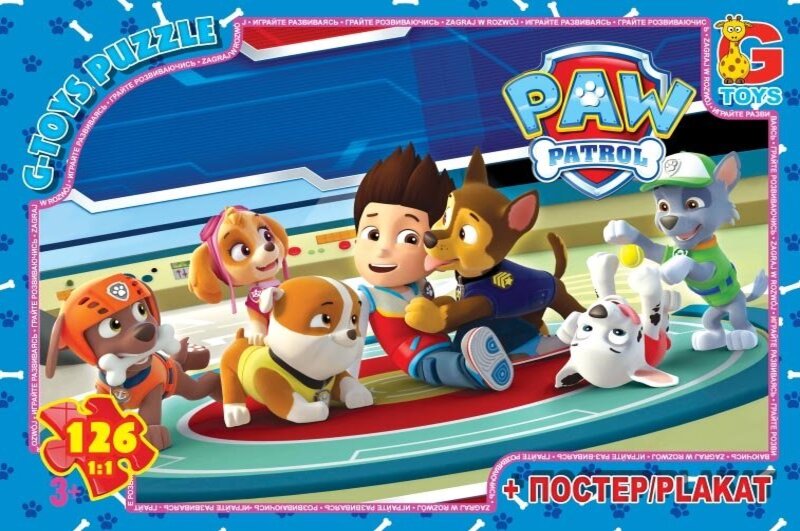 Пазли ТМ G-Toys&quot; із серії &quot;Paw Patrol&quot; (Цуценячий патруль), 117 ел.  PW0818&quot;