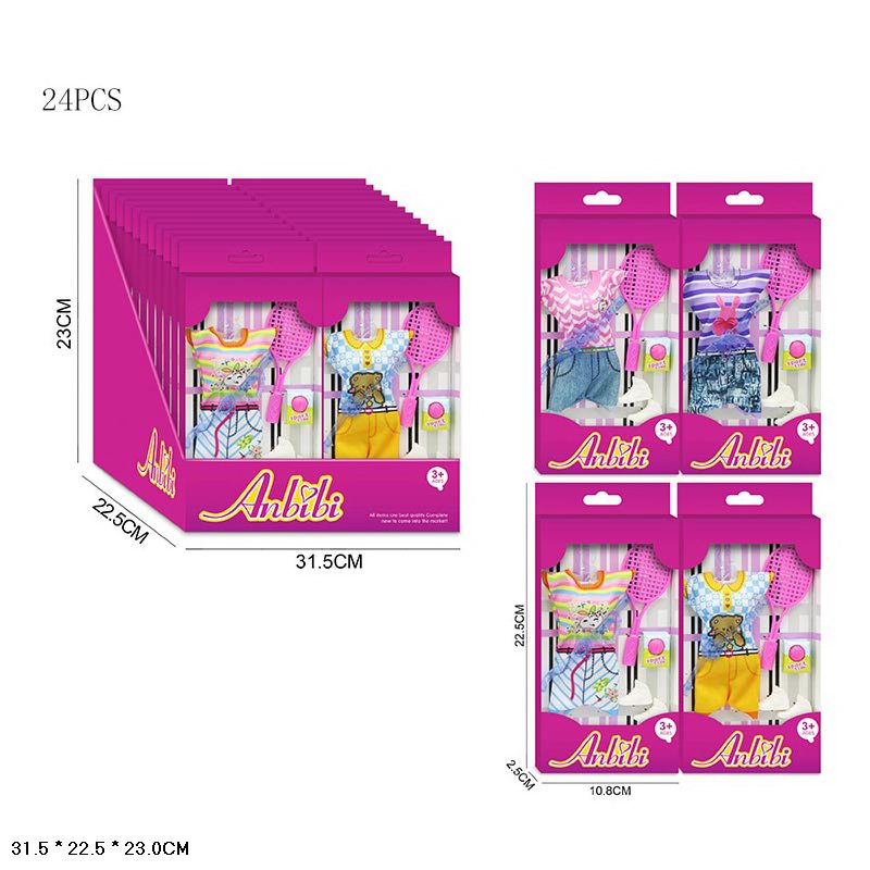 Одяг для ляльки WX222-5 4в.24шт.в кор.31,5*22,5*23 /12/288/