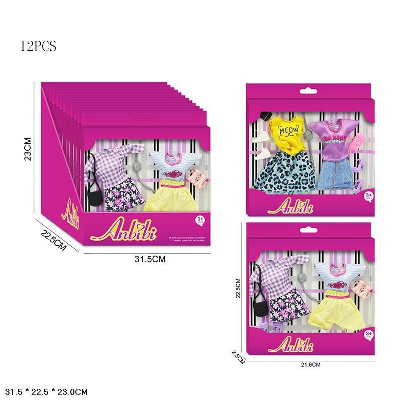 Одяг для ляльки WX223-1 2в.12шт.в кор.31,5*22,5*23 /12/144/