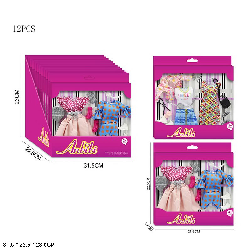 Одяг для ляльки WX223-2 2в.12шт.в кор.31,5*22,5*23 /12/144/