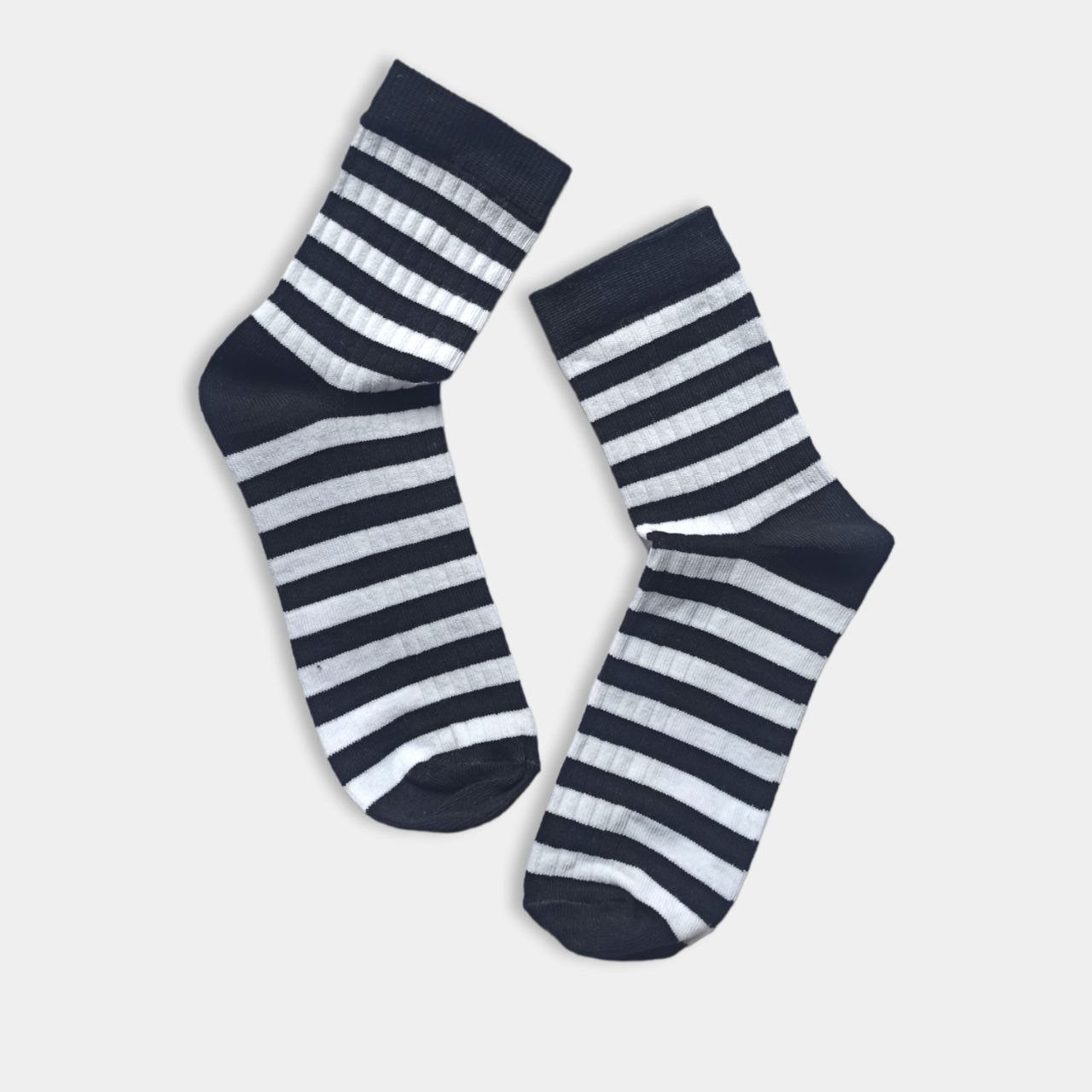 Шкарпетки дитячі Twinsocks 362 р.18-20 Полоска чорний/білий (0783ш)